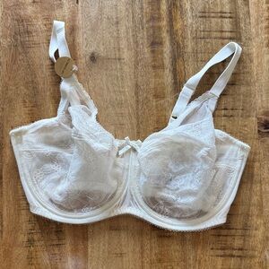 Wacoal floral Lace Underwire Bra in off white 34DDD ULTIMATE LIFT NWT